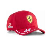 Casquette de baseball pour homme Scuderia Ferrari HP F1 Team Lewis Hamilton - Rouge cerise foncé Taille unique