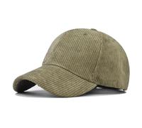 Casquette de baseball pour homme, surface en velours côtelé, casquette classique pour extérieur, unisexe, casquette de baseball pour papa, vert (Military Green), L, Vert / Kaki (Military Green), L
