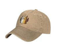 Casquette de Baseball pour Hommes, Bear Pride Paw Denim Casquette de Baseball Gay Days Outdoor Sport Trucker Hat Été Unisexe Ajusté Imprimé Casquettes de Baseball, Cadeau
