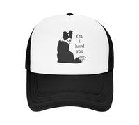 Casquette de baseball pour hommes, chien drôle Oui j’ai entendu dire que Border Collie Camping Mesh Casquettes de baseball Femmes Haut de gamme Mâle Plage Chapeau De Soleil Casquette Trucker, cadeau