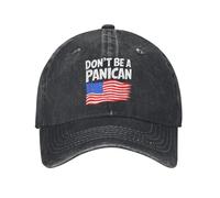 Casquette de baseball pour hommes, ne soyez pas un panique Hommes Femmes Casquette de baseball Drôle politique en détresse Casquettes de coton chapeau Déstructuré Casquette Snapback souple, cadeau