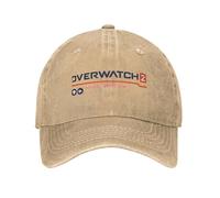 Casquette de Baseball pour Hommes, Overwatch Game Casquette de Baseball Sun Running Hippie Sunscreen Washed Hip Hop Hats Femmes Hommes Vintage Custom Logo Baseball Caps,Cadeau