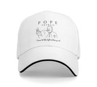 Casquette de Baseball pour Hommes Pape François RIP Rest in Piece Never Let The Light of Hope Go Out Casquettes de Baseball Peaked Unisexe Chapeaux Cadeau