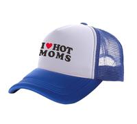 Casquette de baseball pour hommes personnalisation unisexe I Love Hot Moms Trucker Caps Hommes Drôle Humour Chapeau Casquette de Baseball Cool Été Unisexe Mesh Net Caps Cadeau de loisirs en plein air