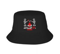 Casquette de Baseball pour Hommes Personnalisé Drôle Camp Fire Et Weiner Bucket Hat Femmes Hommes Aventure Camping en Plein Air Soleil Été Camping Pêche Cap Cadeau