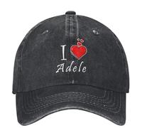 Casquette de Baseball pour Hommes Pur Coton, j’Aime Adele lavé Casquette de Baseball Casual Hip Hop Chapeaux d’été Femmes Hommes Tennis Skate Designer Casquettes de Baseball, Cadeaux de Noël