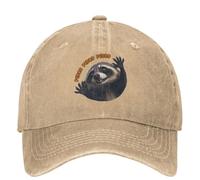 Casquette de Baseball pour Hommes Pur Coton, Pedro Dancing Raccoon Vidéo Denim Casquette de Baseball Animaux Impression Running Hippie Trucker Papa Chapeau Couple Cool Casquettes de Baseball