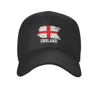 casquette de baseball pour hommes pur coton, Punk Unisexe Angleterre Drapeau Casquette de Baseball Adulte UK Union Jack Britannique Fier Réglable Papa Chapeau Protection Solaire Snapback Caps