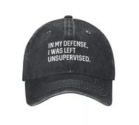 Casquette de Baseball. pour ma défense, J'Ai été laissé sans Surveillance. Derby de Plage Unique, soirée Mousse, Femme, Homme.
