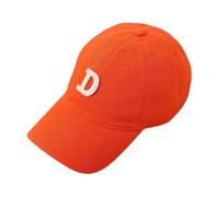 Casquette de baseball pour papa réglable originale classique à profil bas rétro délavé uni casquette hommes femmes Jot677, Orange, Taille unique