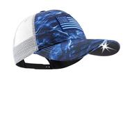 Casquette de baseball POWERCAP avec lumière intégrée - Visière LED avec phare lumineux et indice IPX4 (maille en chêne mousse)