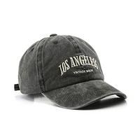Casquette de baseball printemps solide chapeau de soleil lettres brodées chapeau en coton pour adolescents sports de plein air chapeaux noirs, gris, Taille unique