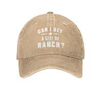 Casquette De Baseball Puis-Je Avoir Un Accompagnement De Sauce Ranch ? Légère Chapeau Trucker Cap pour Voyages Été Cyclisme