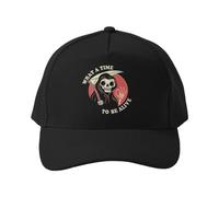 Casquette de Baseball Quel Temps Formidable pour être en Vie ! Chapeau de Soleil décontracté en Coton Noir Ajustable et Respirant pour l'été.