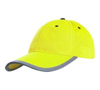 Casquette De Baseball Réfléchissante Haute Visibilité Casque De Sécurité Casque De Sécurité De Travail Casque De Protection De Tête Été Respirant Casquette De Circulation En Cours D'exécution