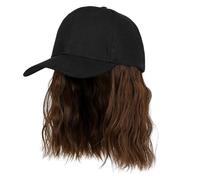 Casquette de baseball réglable avec perruque de cheveux bouclés pour femmes et filles Cosplay Costume Bob Cheveux Perruque Style Bonnet de perruque Cheveux synthétiques doux et confortables