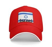 Casquette De Baseball Réglable Israël Drapeau National Unisexe Anti-UV Protection Ajustable Trucker Hip-Hop Cap Broderie Maille Golf Voyages Sport Chapeau Coupe du Monde