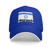 Casquette De Baseball Réglable Israël Drapeau National Unisexe Anti-UV Protection Ajustable Trucker Hip-Hop Cap Broderie Maille Golf Voyages Sport Chapeau Coupe du Monde