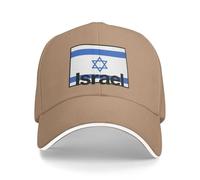 Casquette De Baseball Réglable Israël Drapeau National Unisexe Anti-UV Protection Ajustable Trucker Hip-Hop Cap Broderie Maille Golf Voyages Sport Chapeau Coupe du Monde