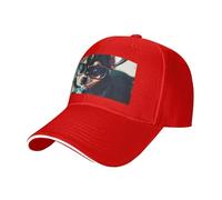 Casquette de baseball réglable pour chien Chihuahua avec imprimé lunettes neutres pour toute l'année, Rouge, Taille unique