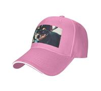 Casquette de baseball réglable pour chien Chihuahua avec imprimé lunettes neutres pour toute l'année, rose, Taille unique