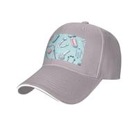 Casquette de baseball réglable pour toute l'année Motif infirmière, gris, Taille unique