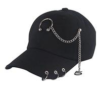 Casquette de baseball réglable punk Hip Hop tendance chapeau décontracté protection solaire cadeaux pour papa, maman, couple, voyage, plein air, homme, maille noire, organisateur de rangement pour