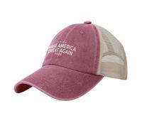 Casquette De Baseball Rendre Sa Grandeur À L'Amérique Baseball Cap Classic Casquettes De Golf Réglable Bord Plat Casquettes pour Outdoo Running Camping