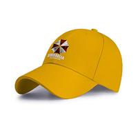 Casquette de Baseball Resident Evil Design Classique Réglable Chapeau, Hip-Hop Trucker Cap pour Hommes Femmes-Yellow||57-59cm