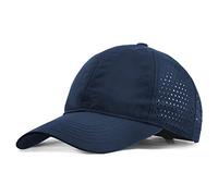 Casquette de Baseball Respirant Maille, Casquette de Camionneur pour Homme, Unisexe Eté Chapeau de Soleil de Sport, Légère Réglable Mesh Cap Séchage Rapide pour Extérieur (M, Bleu foncé)