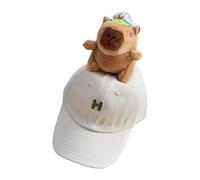 Casquette de baseball respirante Capybaras Design pour enfants Activités de plein air et voyage Tous assortis Animal Baseball Hat Capybara, beige, enfant