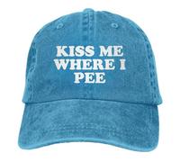 Casquette de baseball rétro ajustable « Embrasse-moi là où je fais pipi »