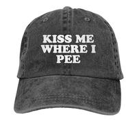 Casquette de baseball rétro ajustable « Embrasse-moi là où je fais pipi »