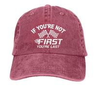 Casquette de Baseball rétro Ajustable Noire « Si tu n'es Pas Premier, tu ES
