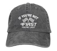 Casquette de Baseball rétro Ajustable Noire « Si tu n'es Pas Premier, tu ES