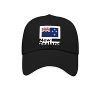 Casquette De Baseball Rétro Ajustable Nouvelle-Zélande Drapeau National Style Classique Anti Soleil Unisexe Outdoor Coupe du Monde