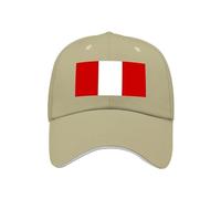 Casquette De Baseball Rétro Ajustable Pérou Drapeau National Style Classique Anti Soleil Unisexe Outdoor Coupe du Monde