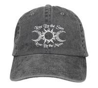 Casquette de baseball rétro ajustable « Vivre selon le soleil, aimer selon