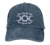 Casquette de baseball rétro ajustable « Vivre selon le soleil, aimer selon