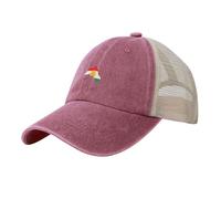 Casquette de baseball Rétro en maille respirante Symbole National Casquette de Trucker Réglable Drapeau Du Kurdistan Casquette de Baseball Homme et Femme pour Le Camping en Plein air Randonnée