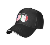 Casquette De Baseball Rome Italy Hearts American Flag Baseball Cap Confortable Sports Chapeau Légère Trucker Hat pour Golf Badminton Voyage
