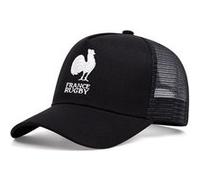 Casquette de baseball Rugby brodé fran?ais Home outside Net Eye cap noir Multicolore G