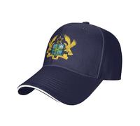 Casquette De Baseball Sandwich À République De Macédoine du Nord Emblème Militaire | Casquette en Maille Ajustable À L'Arrière pour Hommes Et Femmes | Casquette Classique Anti-UV