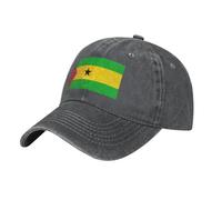 Casquette De Baseball Sao Tome and Principe Drapeau Casquette À Imprimé Sao Tome and Principe Drapeau Été Coton Lavé Chapeau Soleil Réglable Protection UV Cadeau Sportif Événements Football Rugby