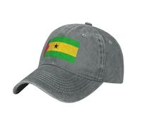 Casquette De Baseball Sao Tome and Principe Drapeau Casquette À Imprimé Sao Tome and Principe Drapeau Été Coton Lavé Chapeau Soleil Réglable Protection UV Cadeau Sportif Événements Football Rugby