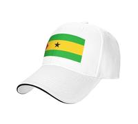 Casquette De Baseball Sao Tome and Principe Drapeau Chapeau Soleil Homme Femme Drapeau Hat Snapback Trucker Boucle Réglable Sports Extérieur Été Couvre-Chef avec Boucle Réglable Festivals