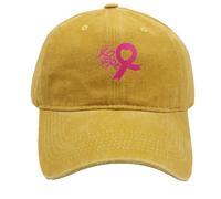 Casquette De Baseball Sensibilisation Cancer du Sein Unisexe Cancer du Sein Rose Octobre Casquette pour La Sensibilisation Cancer du Sein Chapeau De Sport Casquette De Visière