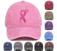 Casquette De Baseball Sensibilisation Cancer du Sein Unisexe Cancer du Sein Rose Octobre Casquette pour La Sensibilisation Cancer du Sein Chapeau De Sport Casquette De Visière Confort