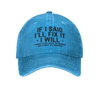 Casquette De Baseball Si Je Dis Que Je Vais Le Réparer, Je Le Ferai. Il n'est Pas Nécessaire De Me Le Rappeler. Bord Plat Casquettes Vintage Trucker Caps Respirante Casquettes De Golf