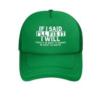 Casquette De Baseball Si Je Dis Que Je Vais Le Réparer, Je Le Ferai. Inutile De Me Le Rappeler Tous Les Six Mois. Casquettes De Golf Classic Bord Plat Casquettes Anti UV Trucker Caps pour Sport